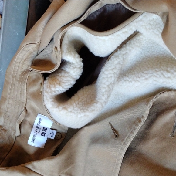 Inès de la Fressange,uni qlo ,camel trench coat , M - Picture 16 of 16